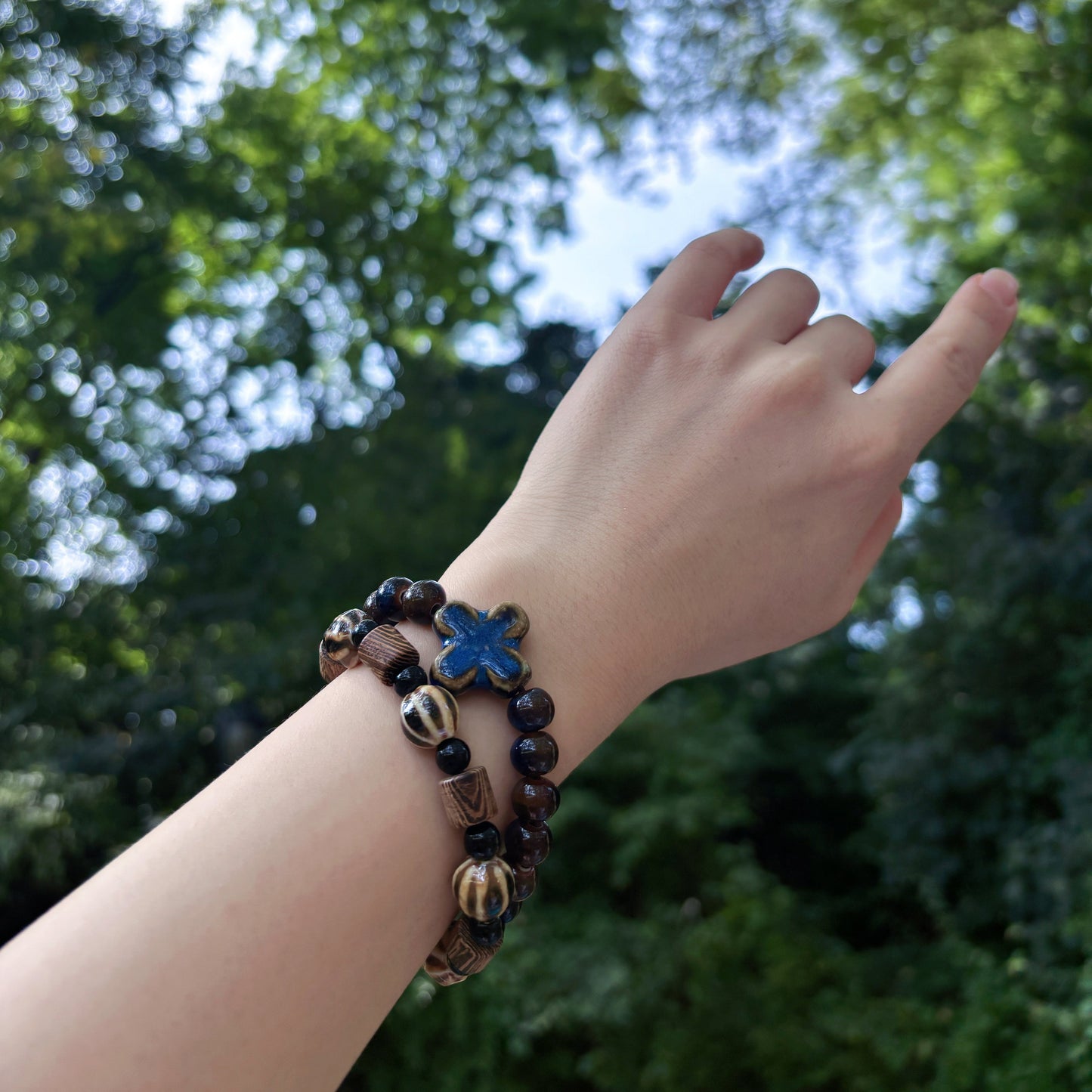 Earth and Sky Ceramic Bracelet