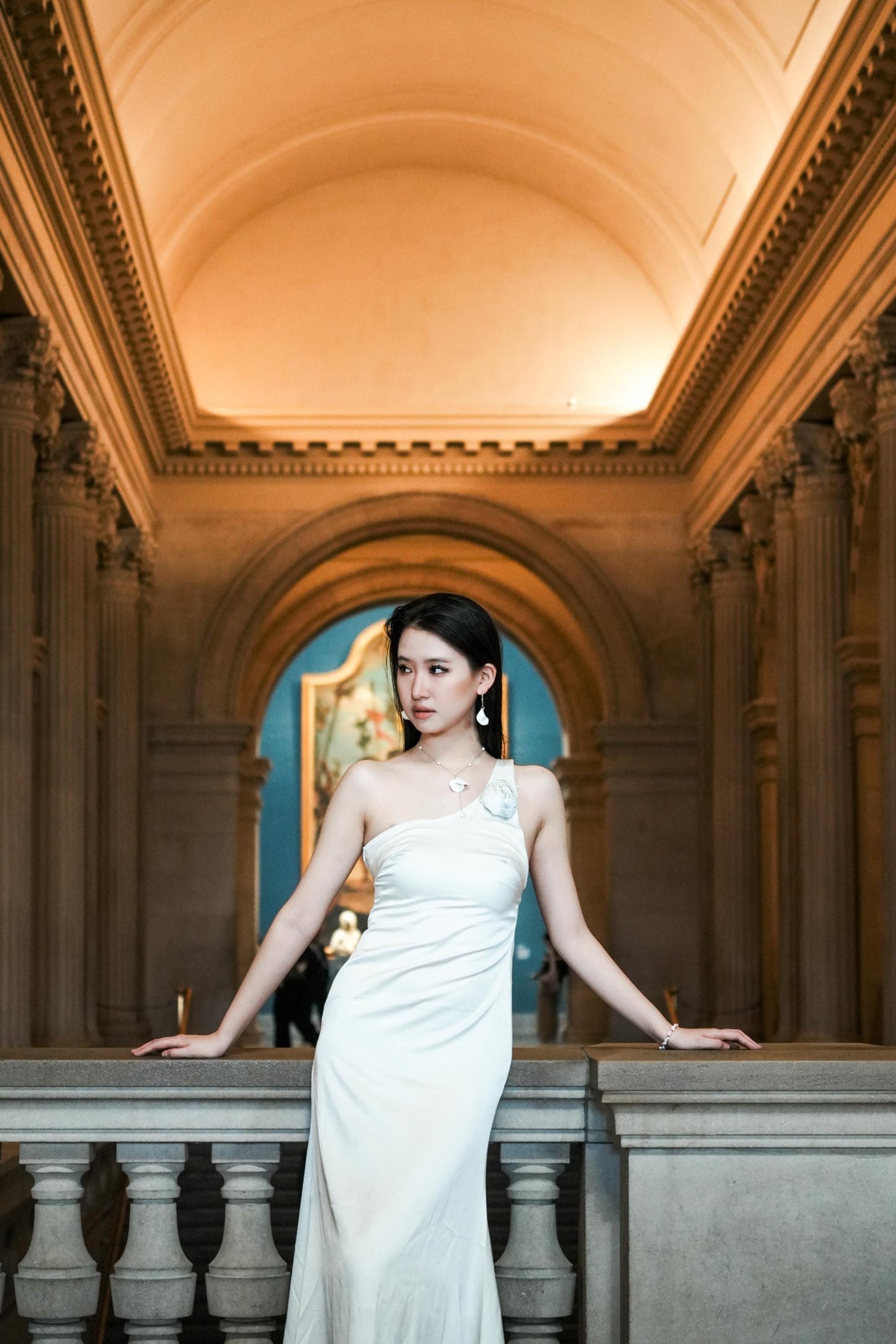 Runway Petal Earrings, Handmade Porcelain Flower Earrings, NYFW Statement Earrings, Minimalist Bridal Earrings