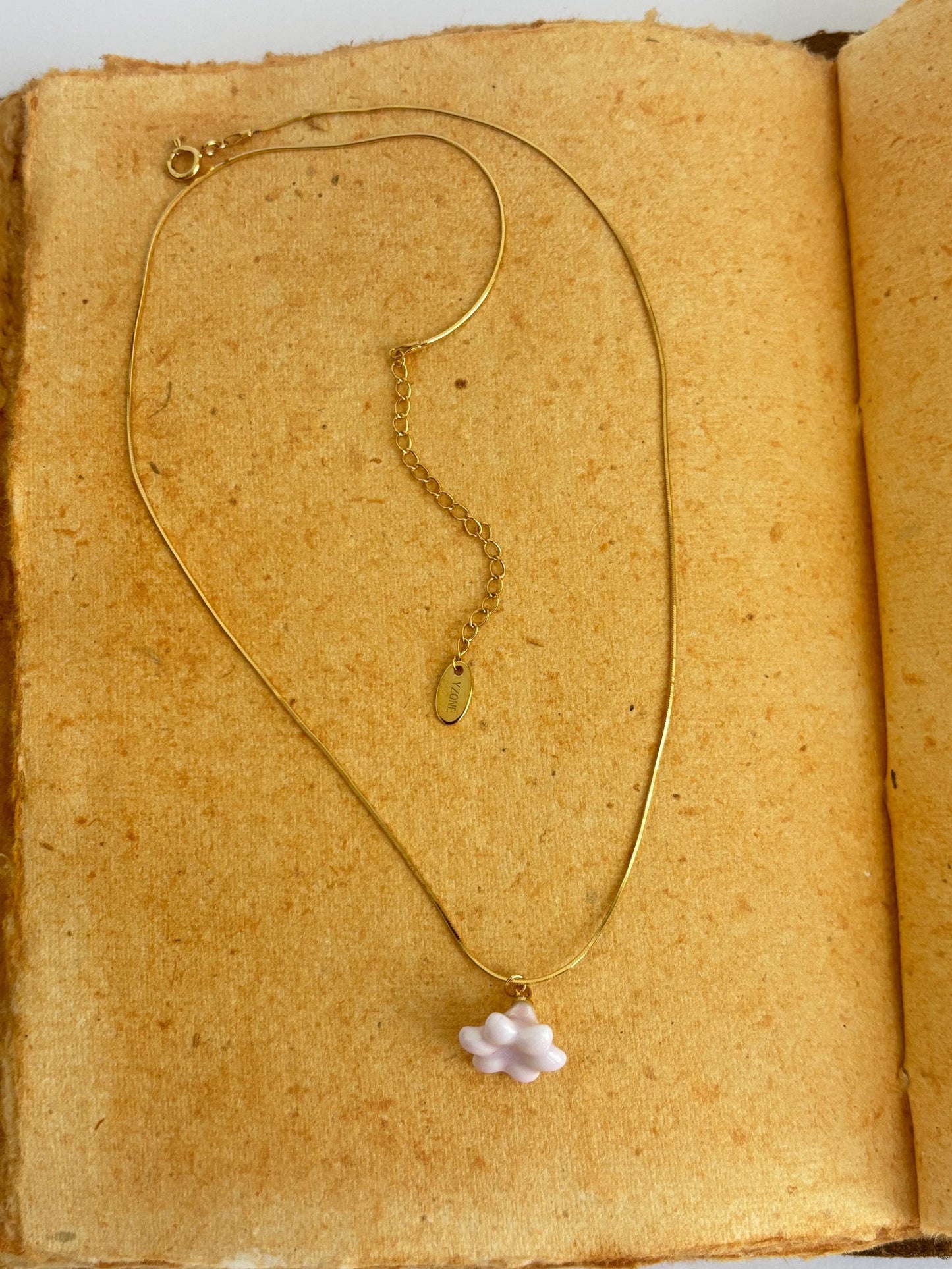 Lily Whisper | Lily of Valley Necklace | Handmade Ceramic Floral Necklace, Pearl Bridal Jewelry, Bridesmaid Gift, Romantic Necklace