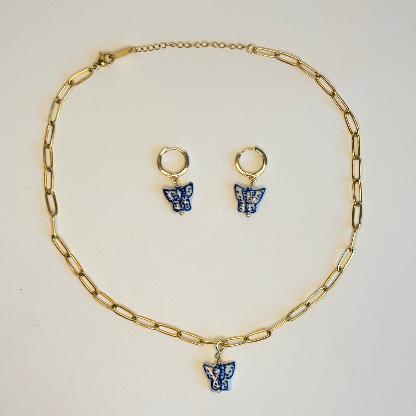 The Ming Blue | Butterfly Earrings