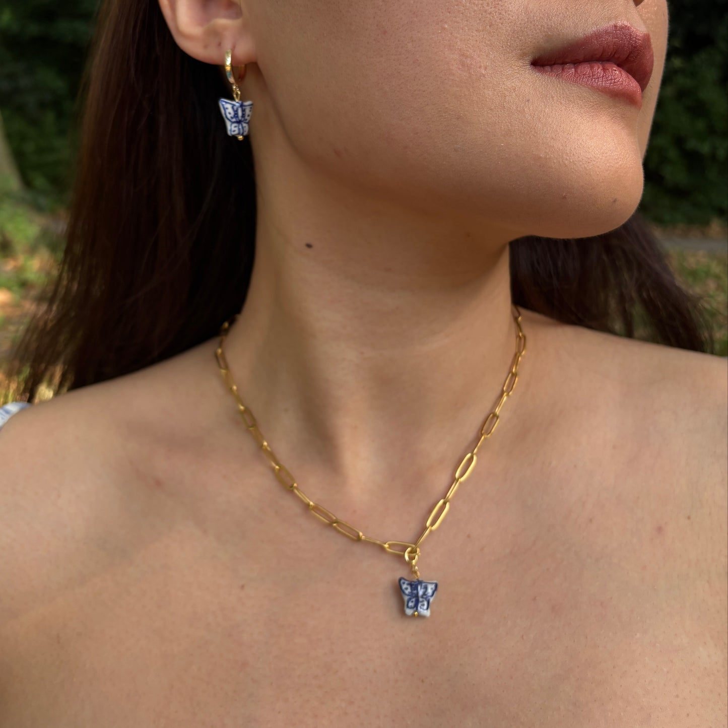 The Ming Blue | Butterfly Necklace