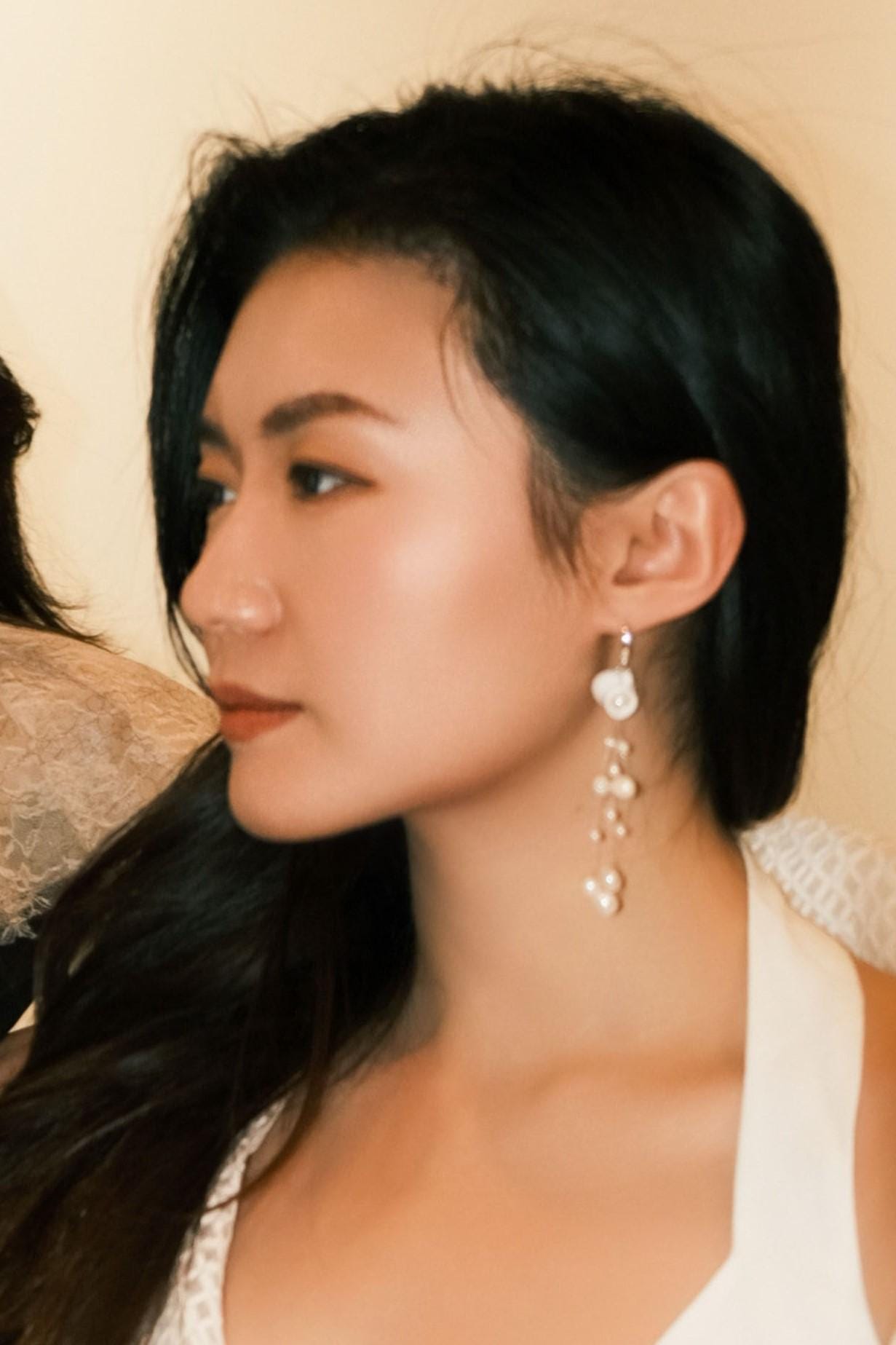 Pouring Pearl Earrings, Ceramic Pitcher Statement Earrings, Bridal Jewelry, Artistic Dangle Earrings, Handmade Gift for Her