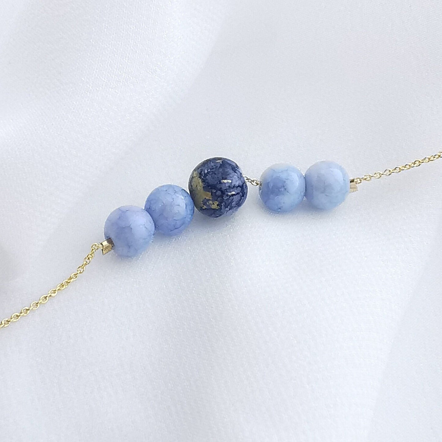 Ink-Imagination Blue Porcelain Bracelet