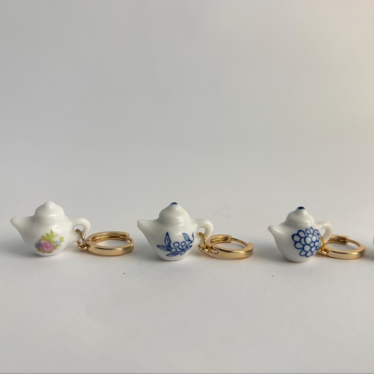 Porcelain Teapot Earrings