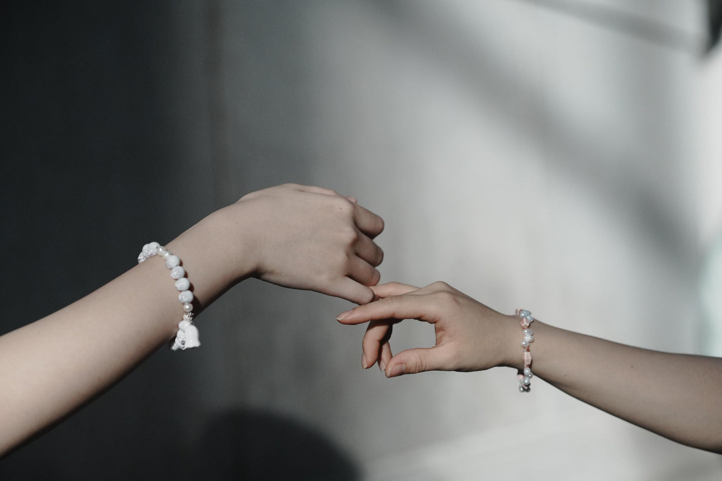 Pearl and Pink Porcelain Bracelet