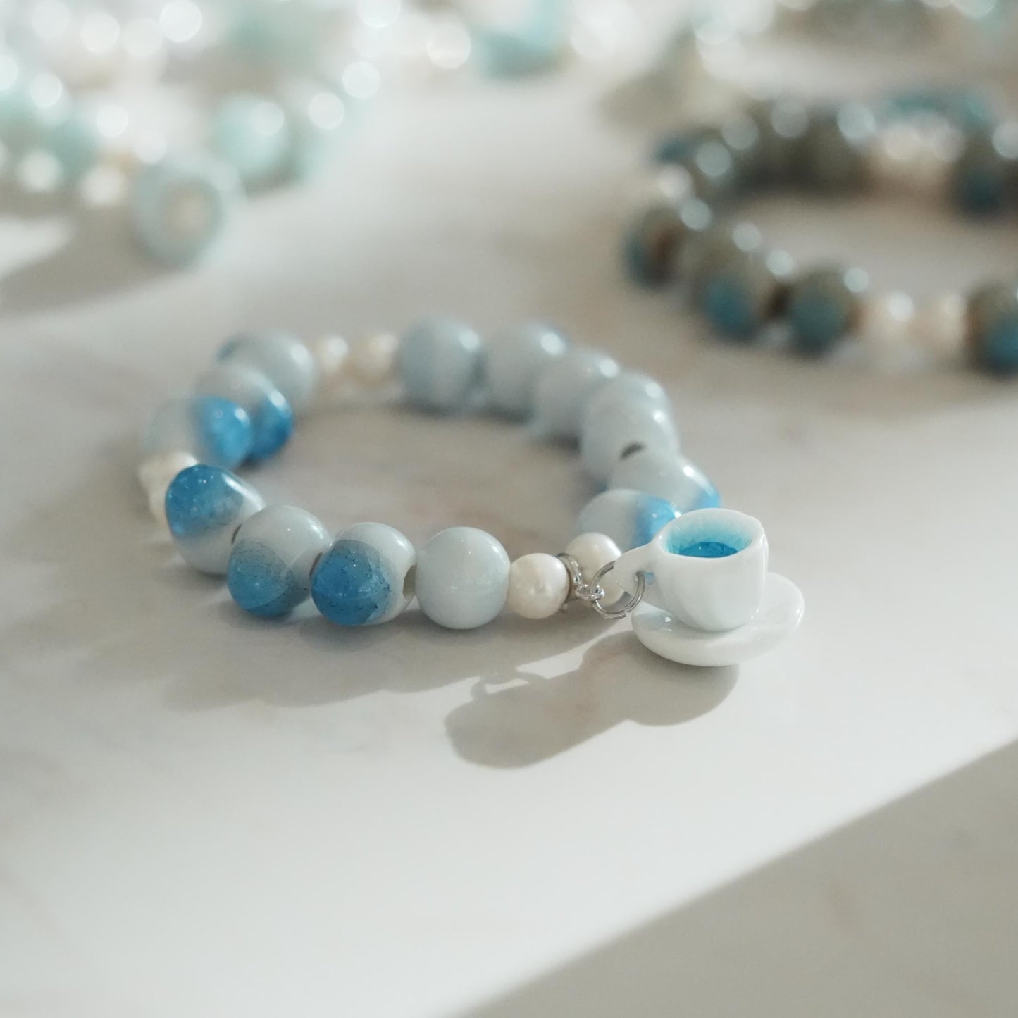 Cup of Tea Porcelain Teacup Earrings