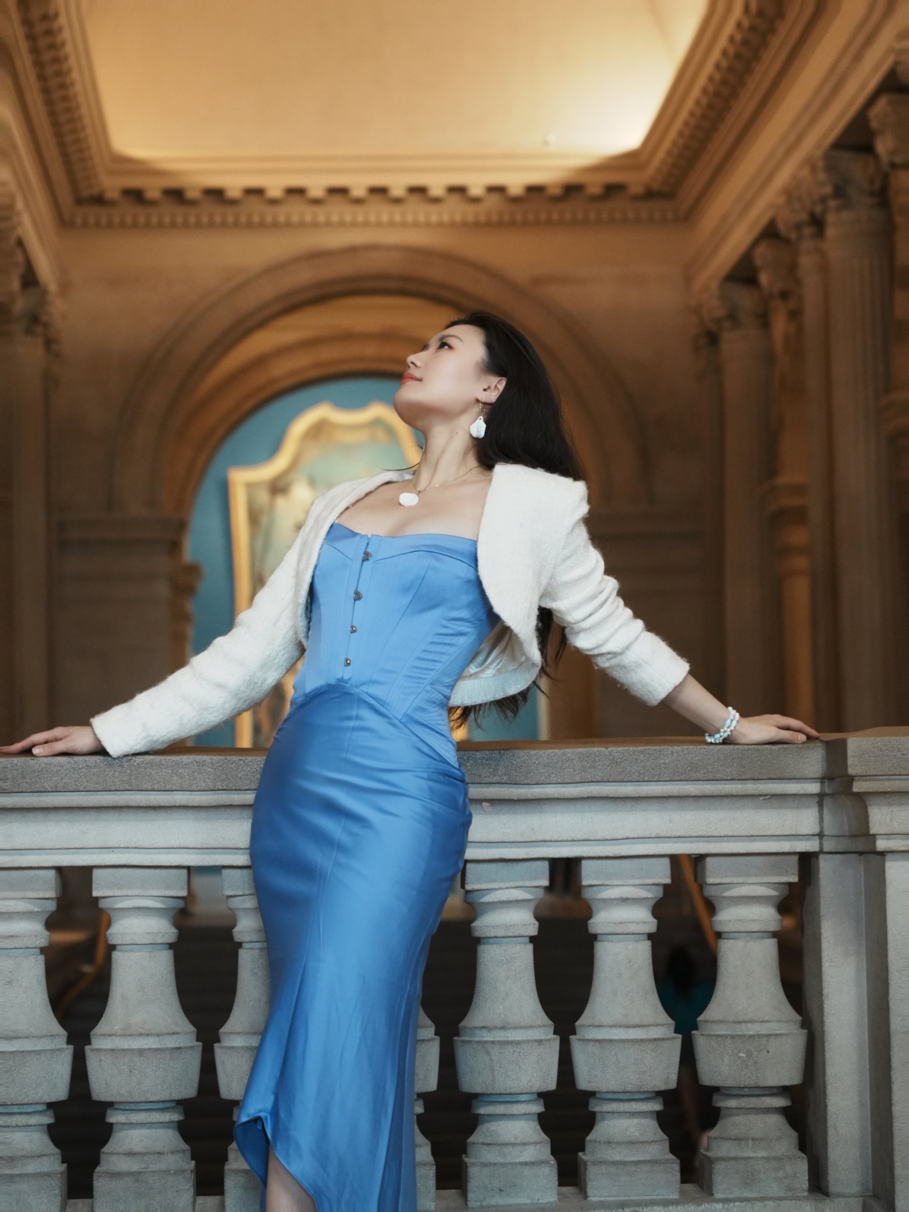 Runway Petal Necklace -  Handmade Porcelain Flower Necklace