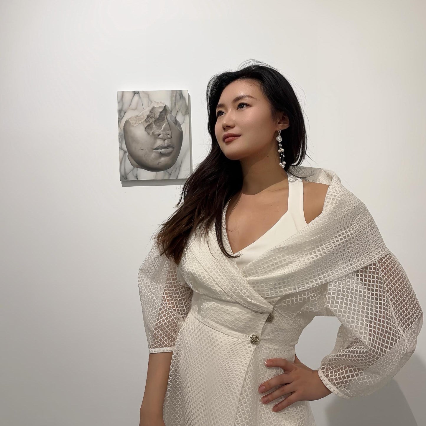 Pouring Pearl Earrings, Ceramic Pitcher Statement Earrings, Bridal Jewelry, Artistic Dangle Earrings, Handmade Gift for Her