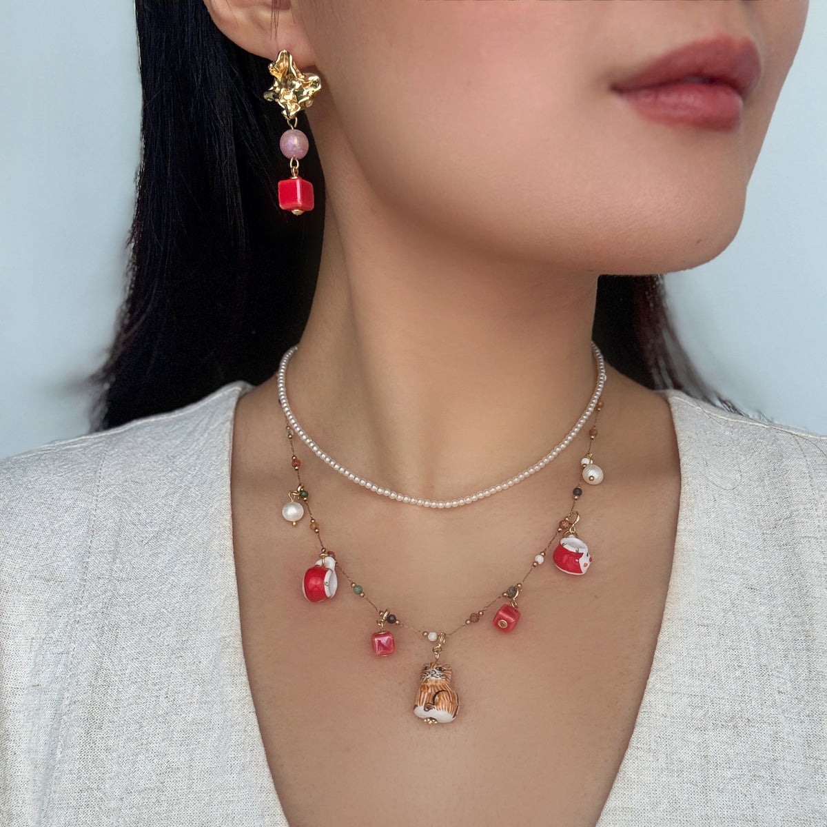 Red Ink-magination Earrings