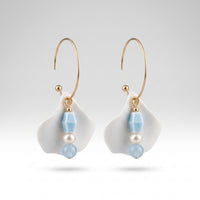 Blue Dawn Petal Earrings