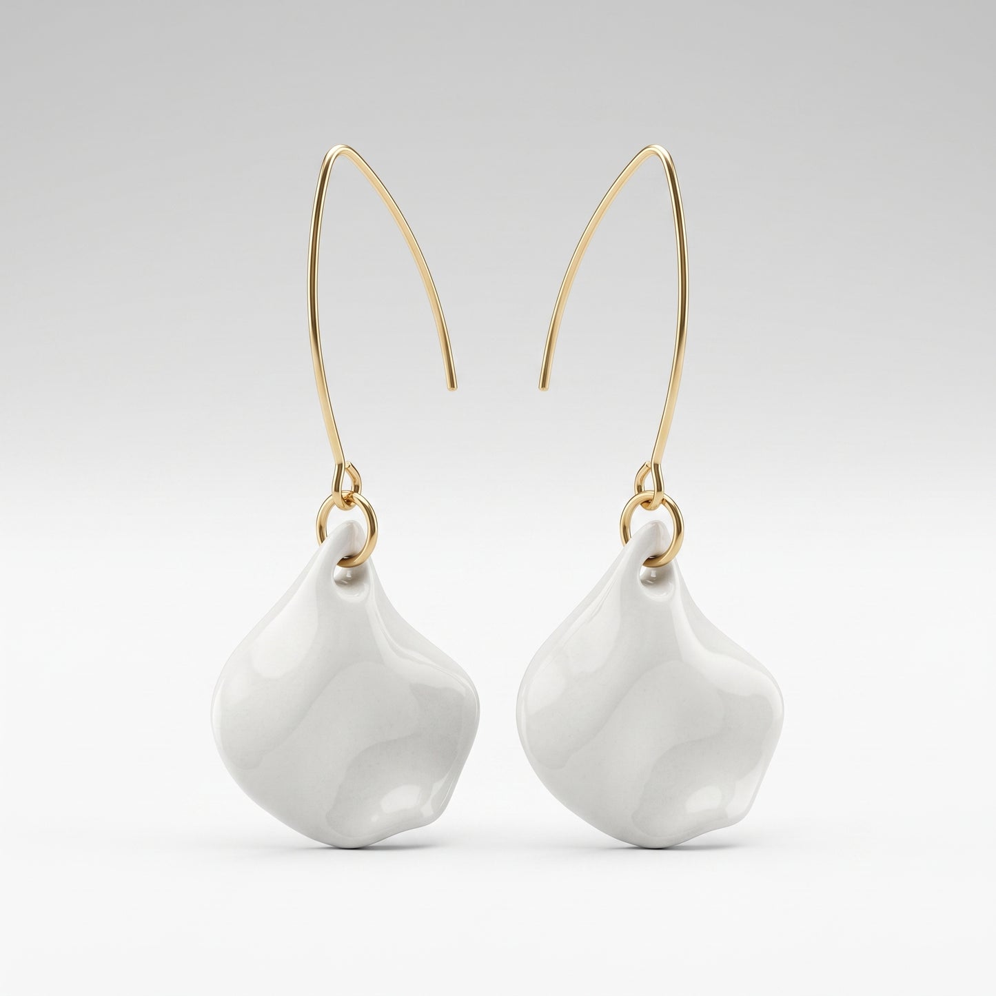 Porcelain Petal Earrings