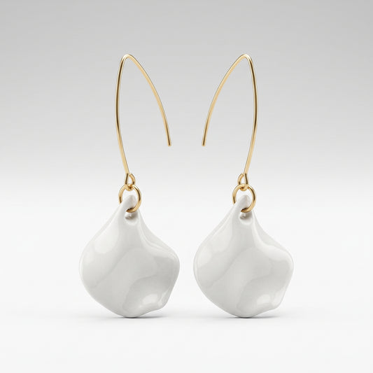 Porcelain Petal Earrings
