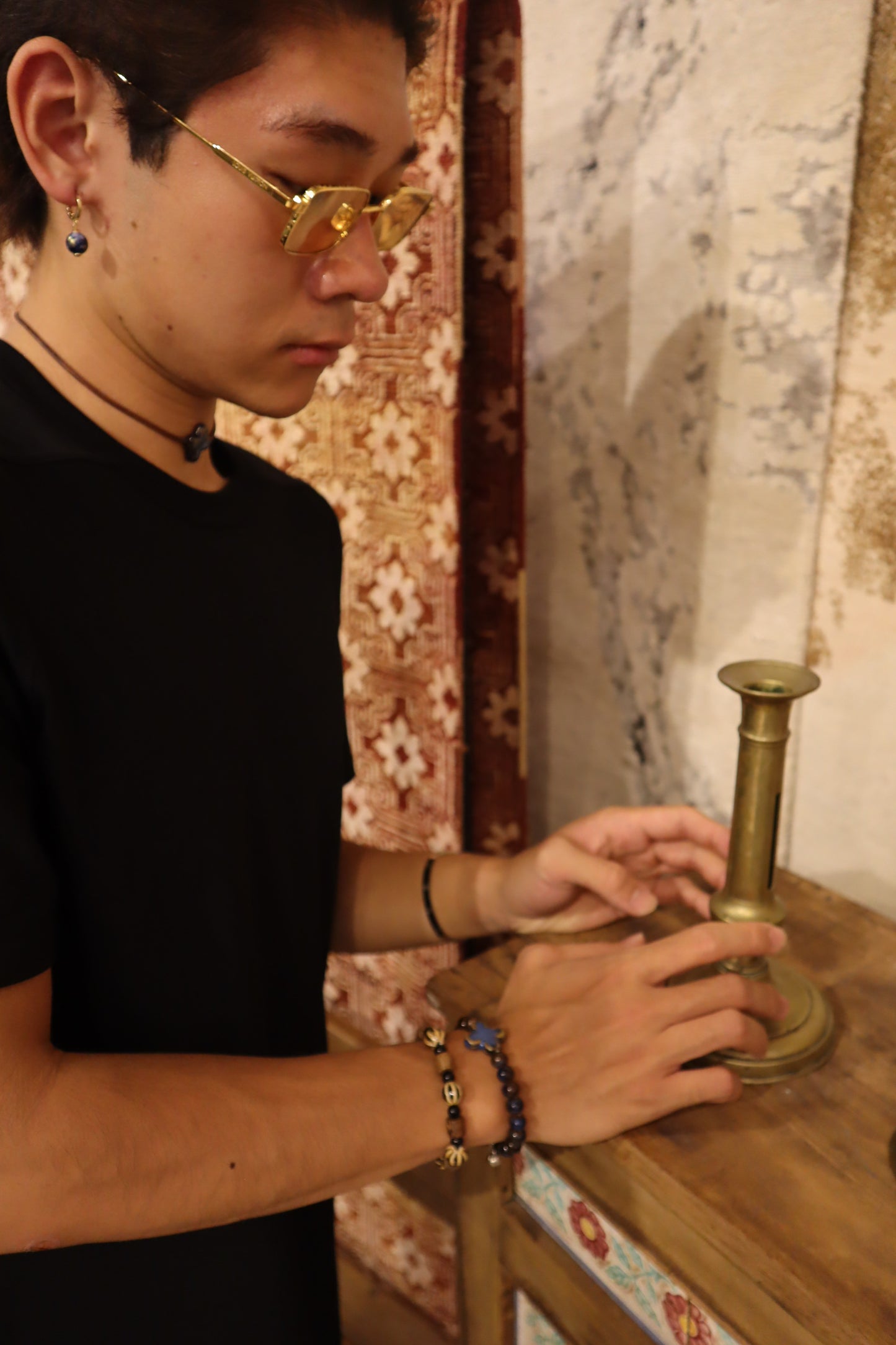 Handcrafted Ceramic Bead Bracelet | Earth and Sky Collection