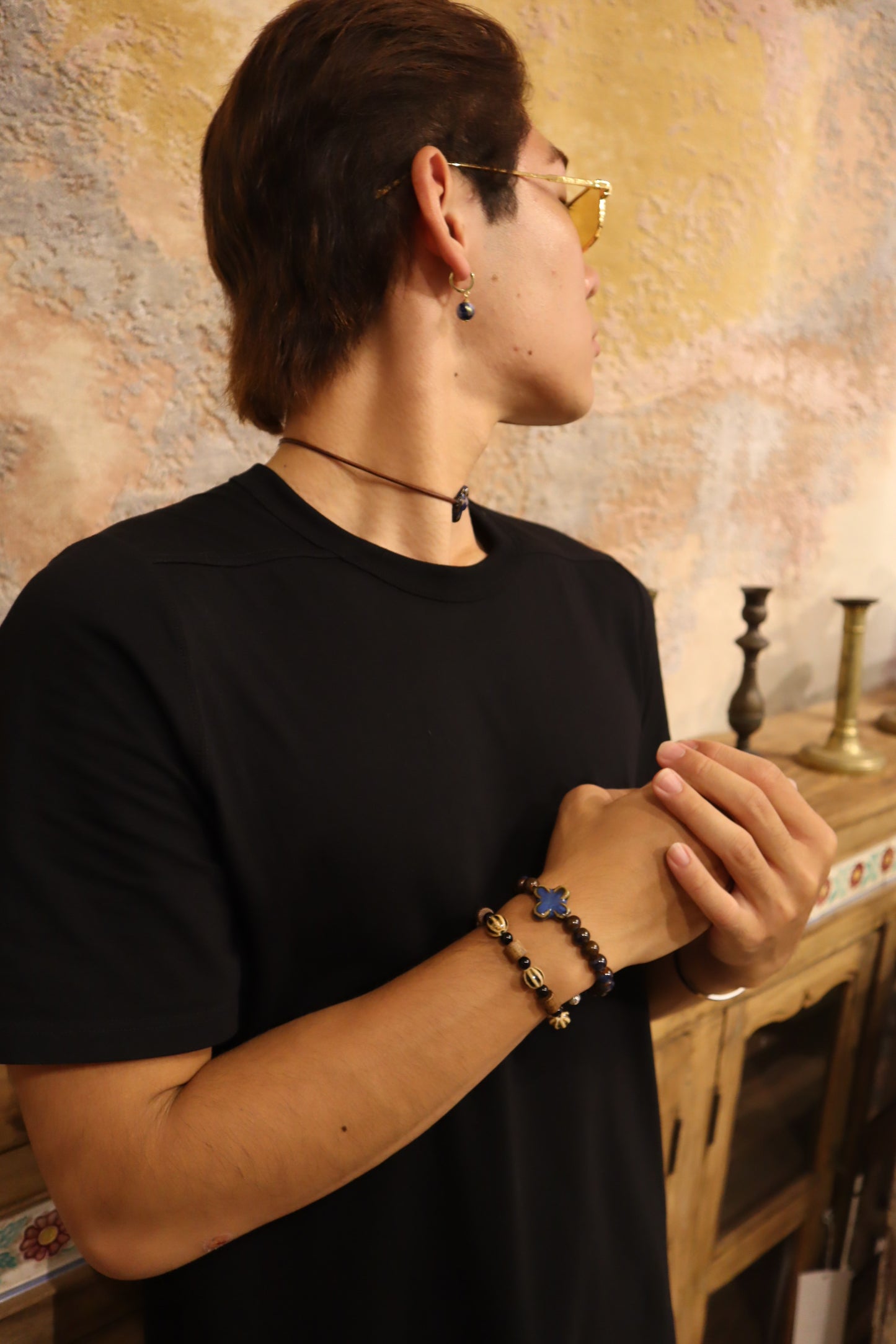 Handcrafted Ceramic Bead Bracelet | Earth and Sky Collection