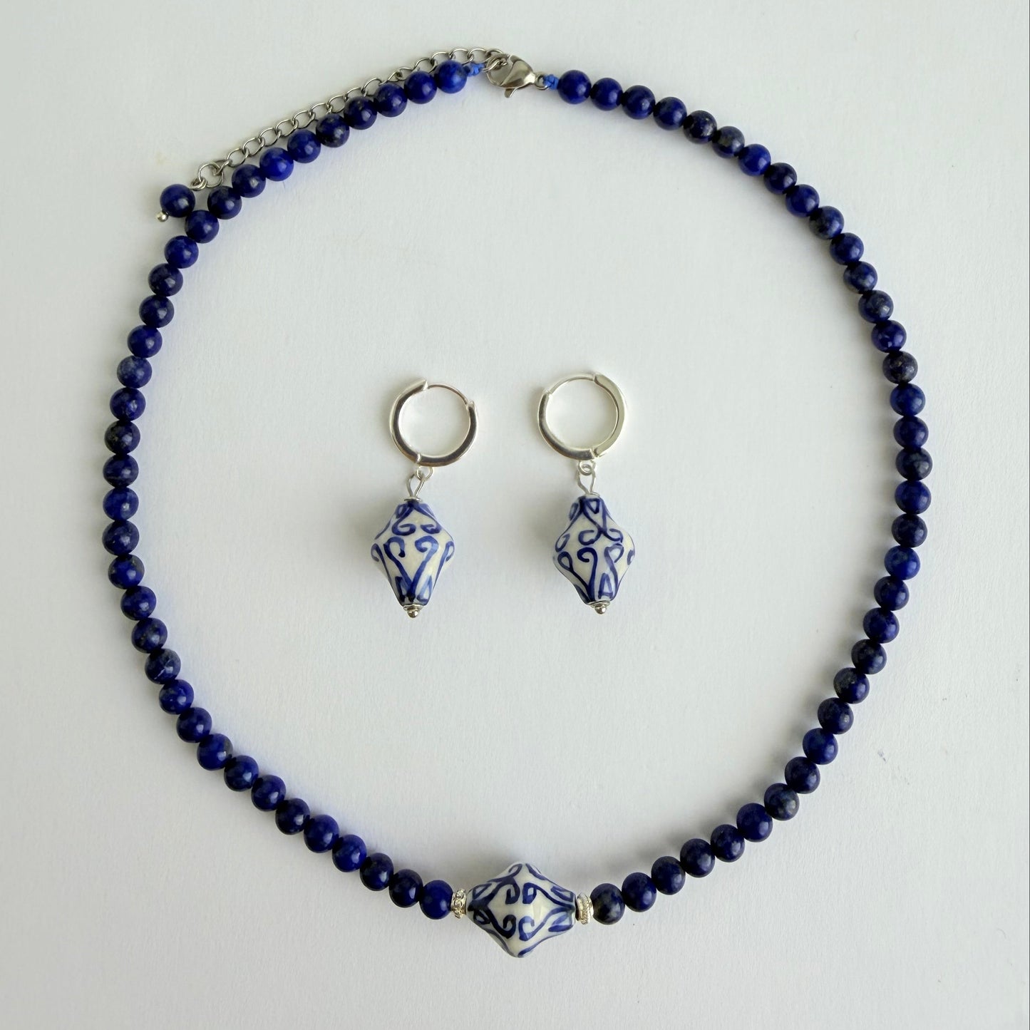 The Ming Blue | Rhombus & Lapis Necklace