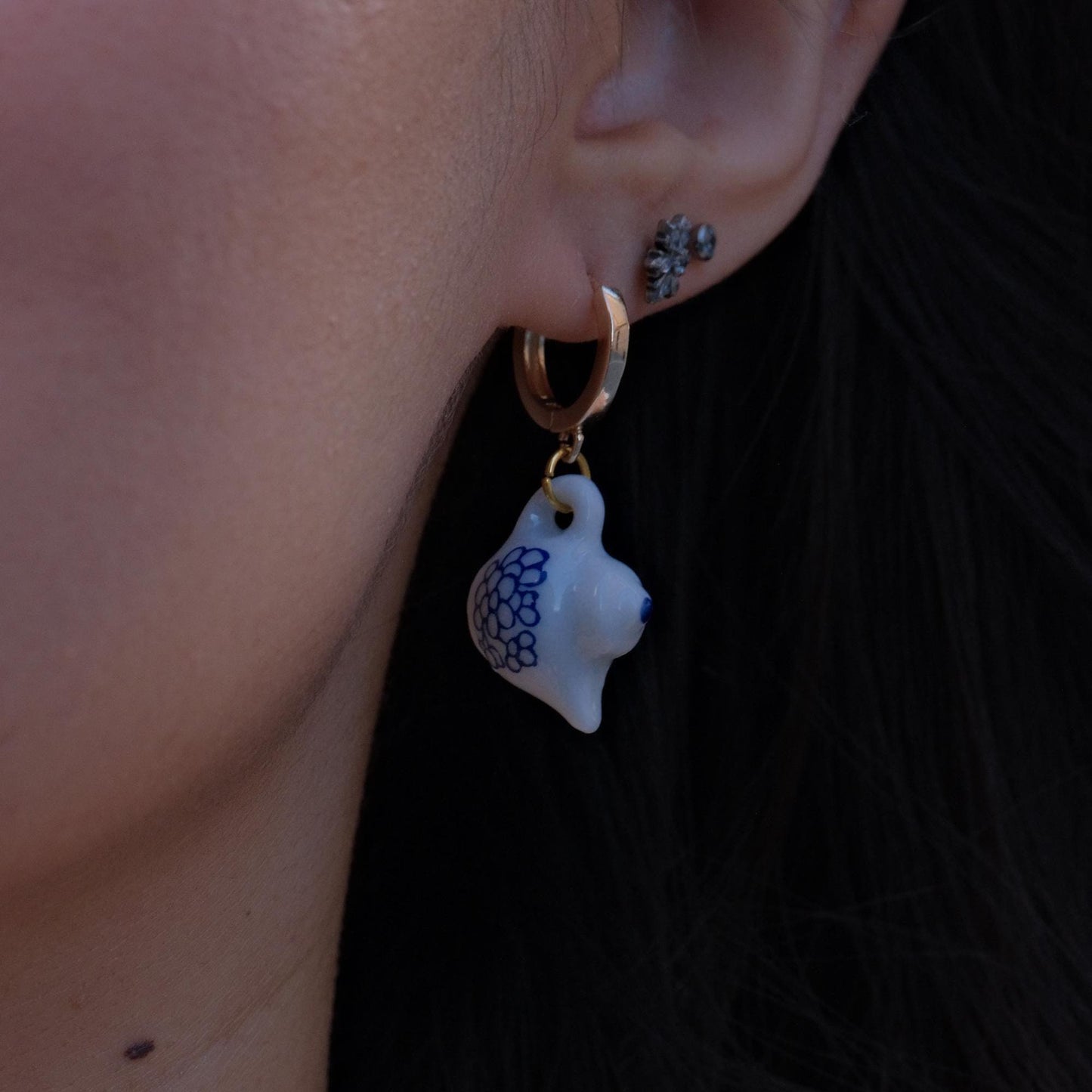 My Cup of Tea Porcelain Tea Set Earrings