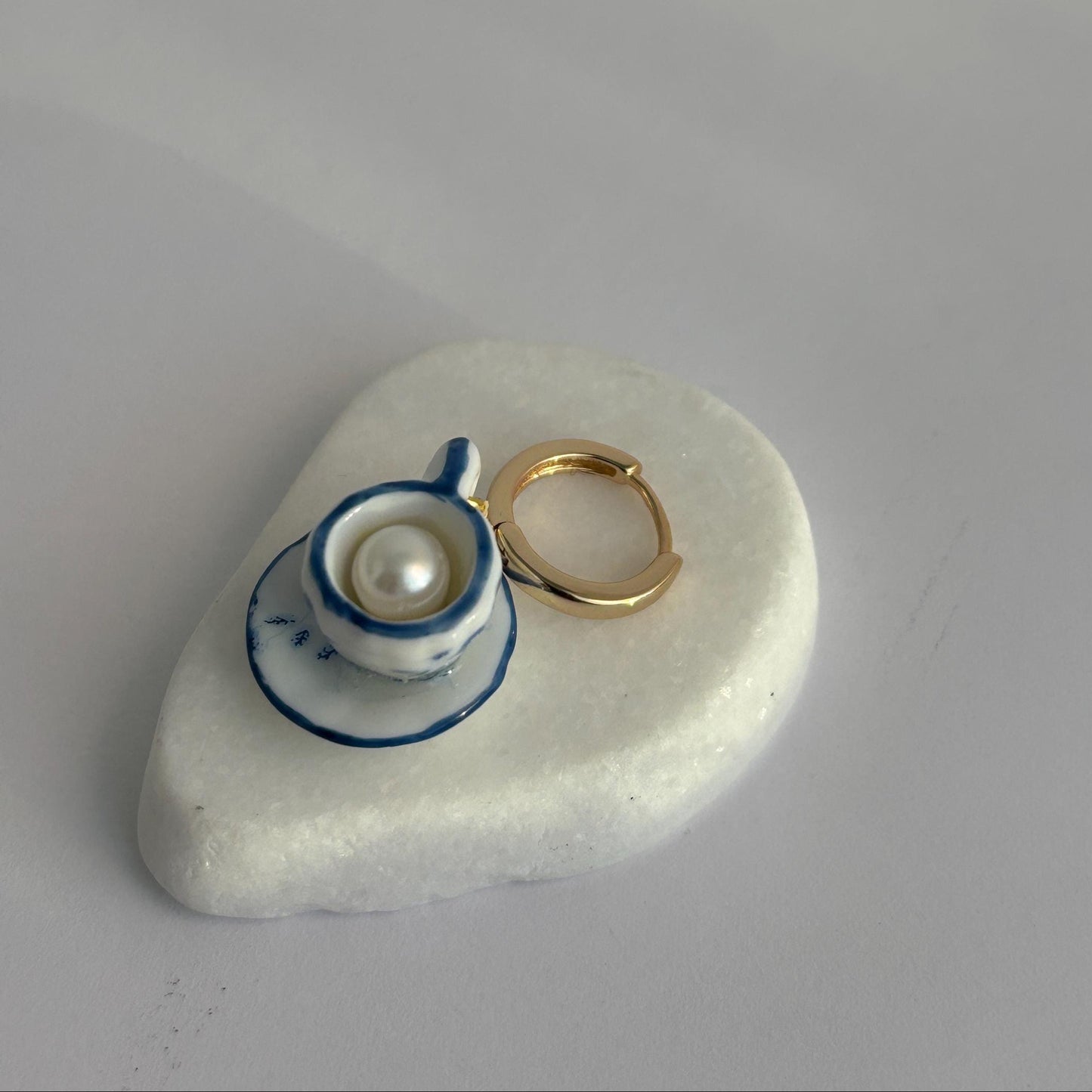 My Cup of Tea Porcelain Tea Set Earrings