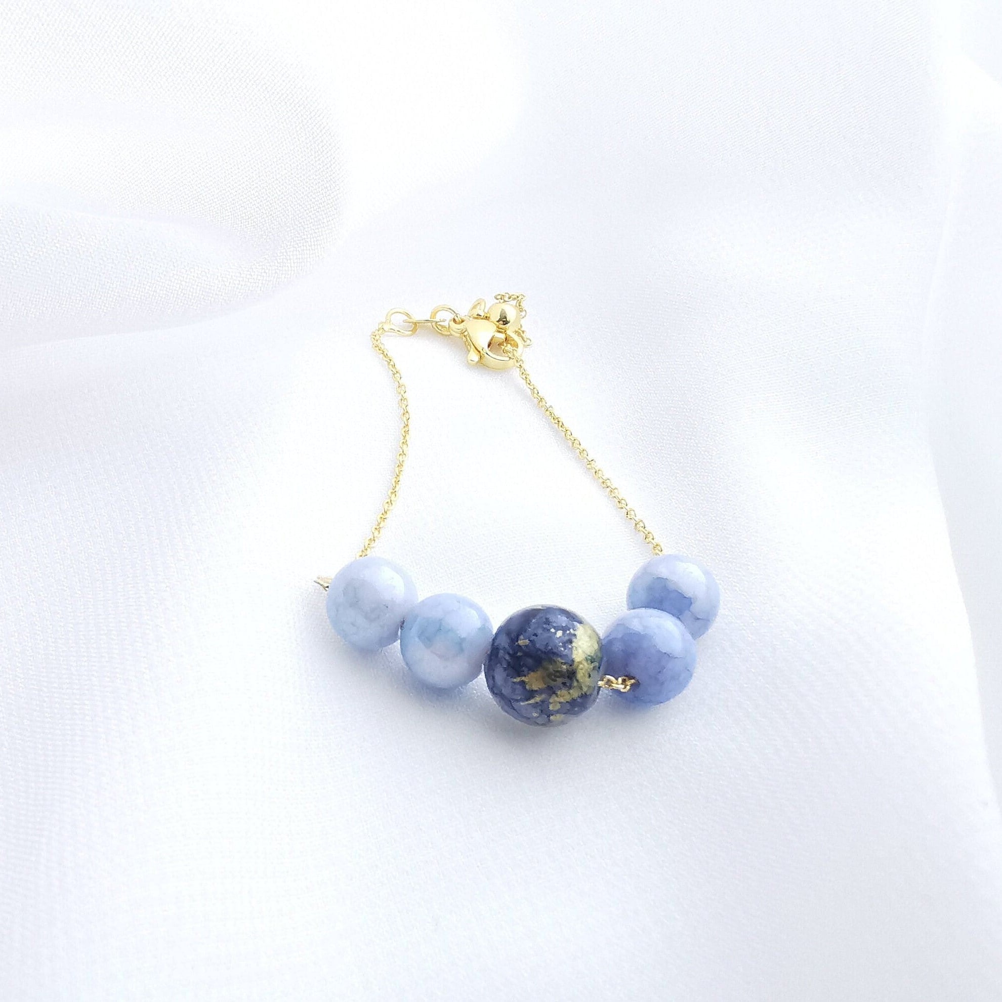 Ink-Imagination Blue Porcelain Bracelet
