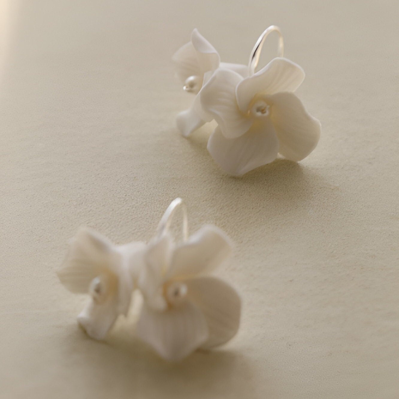 Flower Porcelain Earring