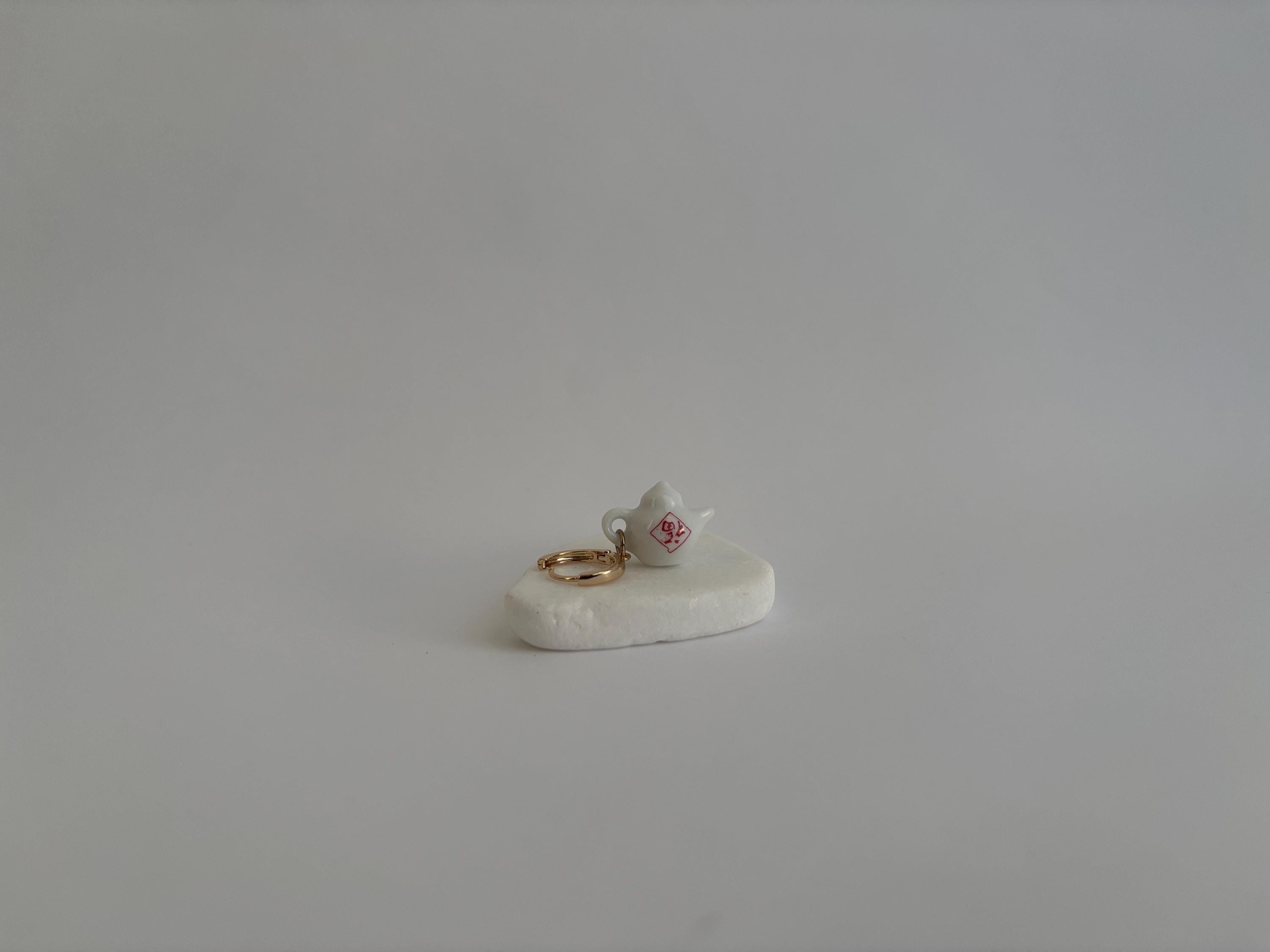 Teapots Porcelain Tea-set Earrings (One Pair)