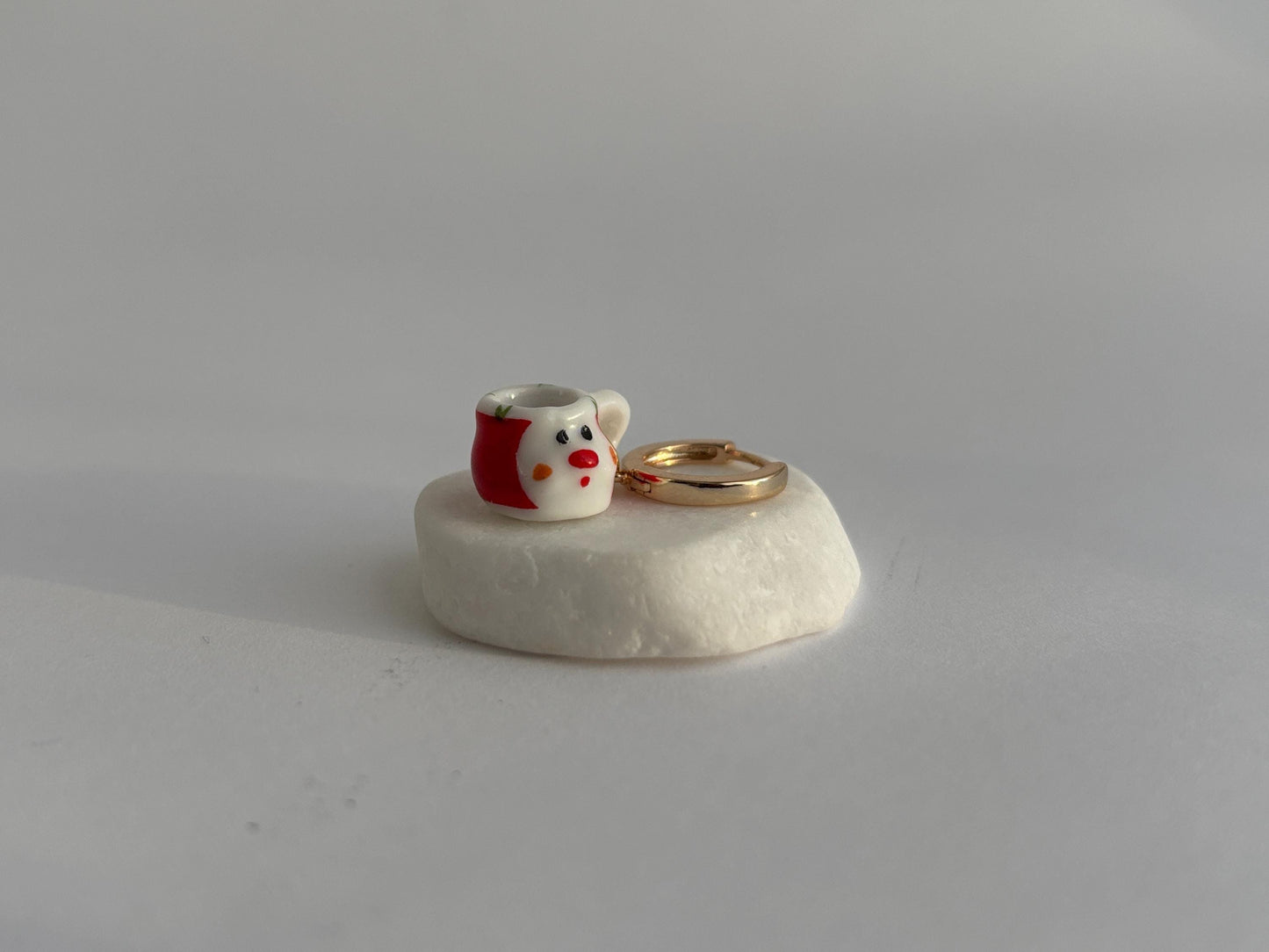 Teacup Puppy -  Porcelain Tea-set Earrings