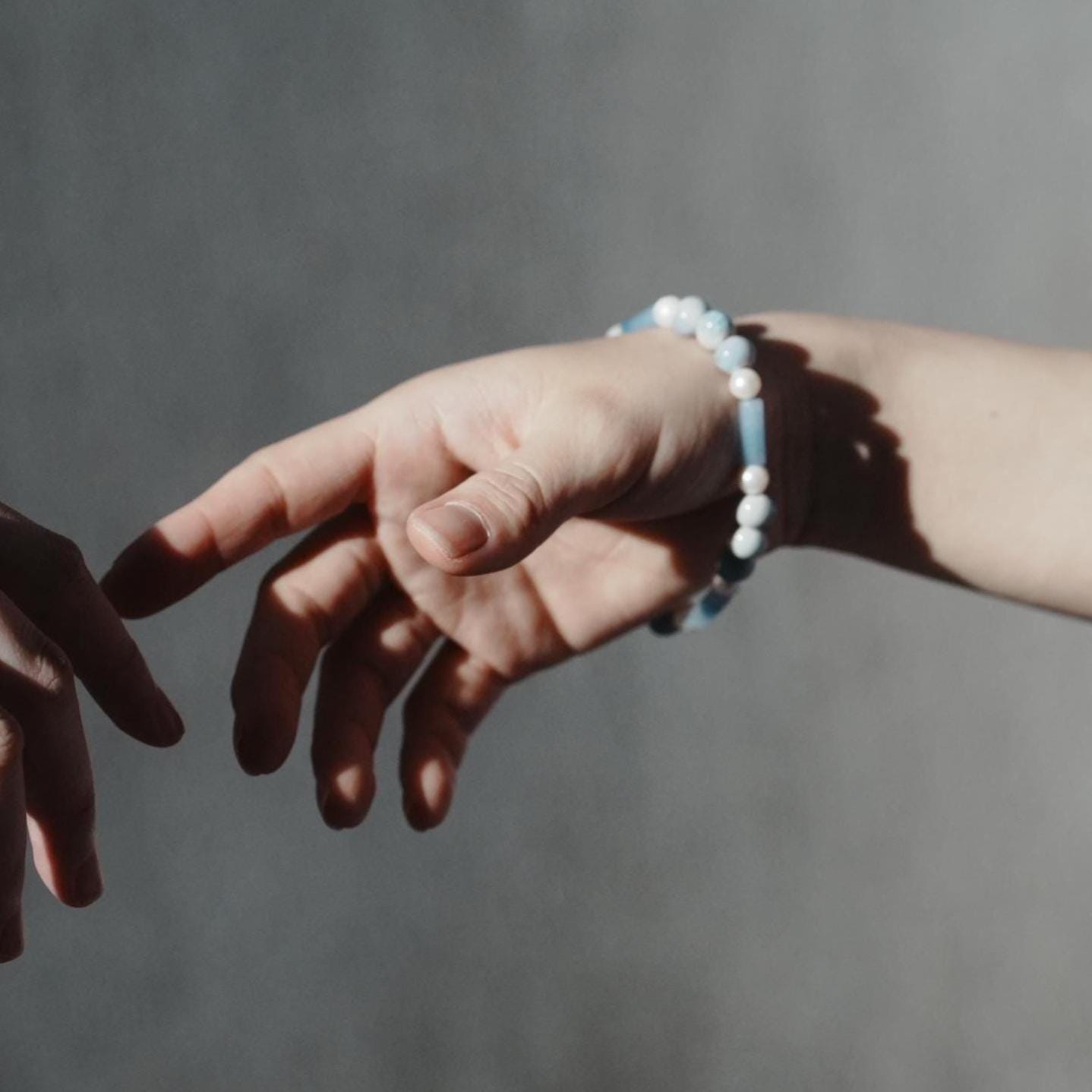 Pearl and Blue Porcelain Bracelet