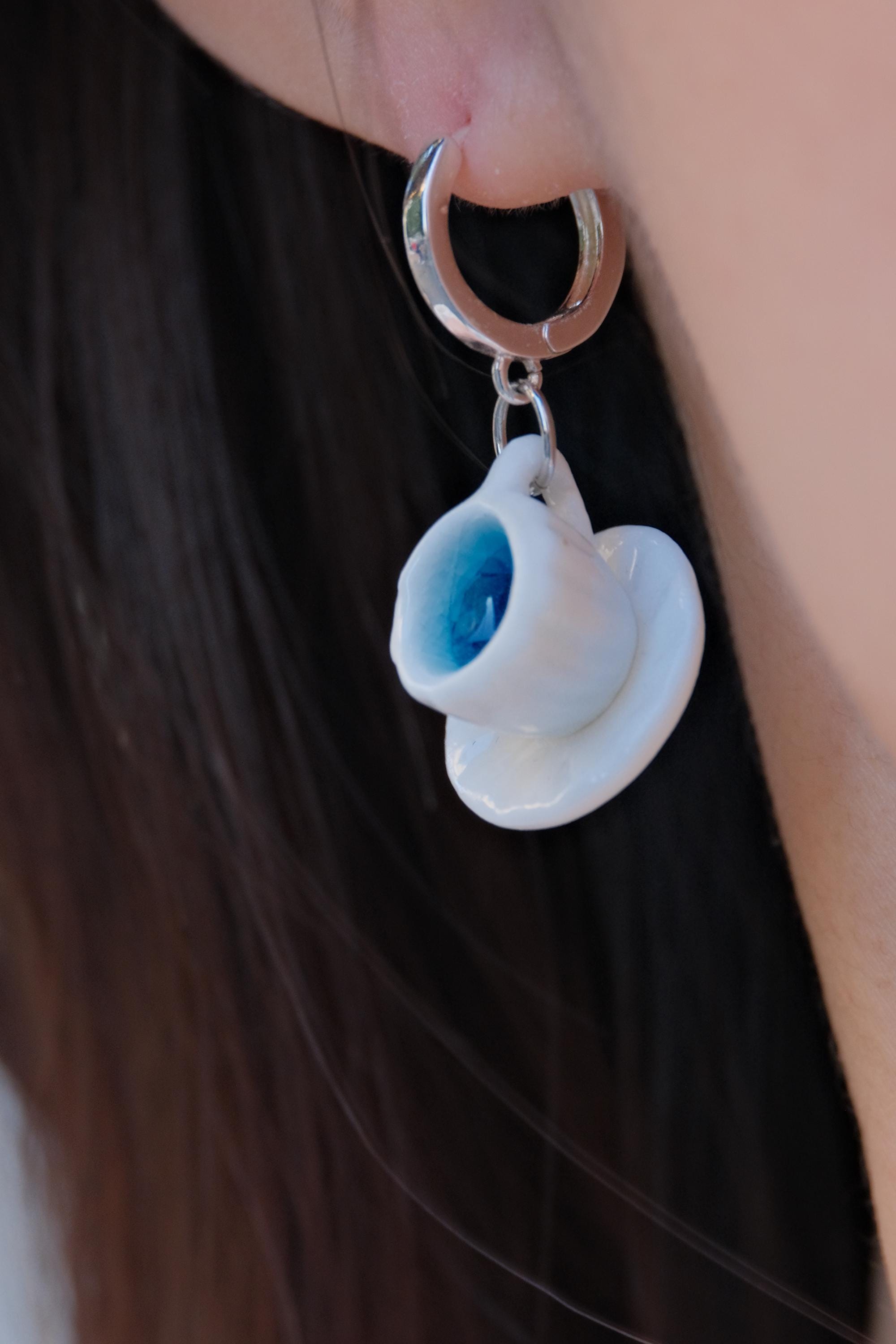 Cup of Tea Porcelain Teacup Necklace