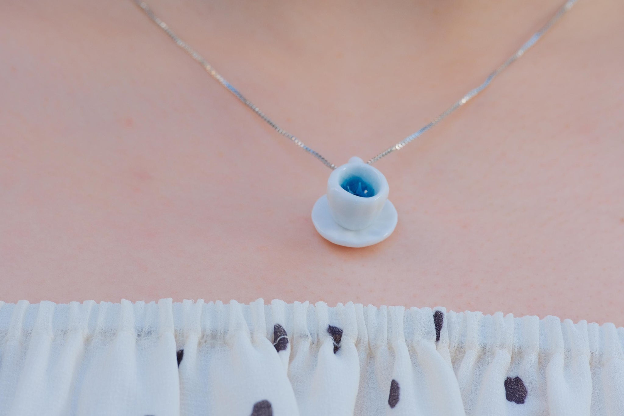 Cup of Tea Porcelain Teacup Earrings