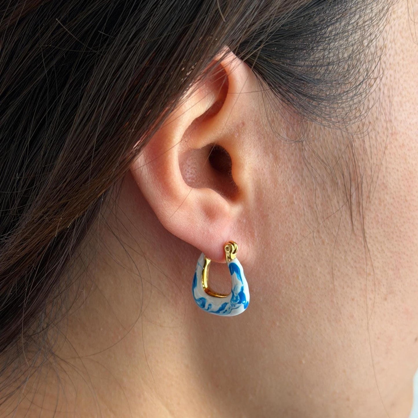 The Ming Blue | Marbled Hoop