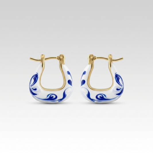 The Ming Blue | Marbled Hoop